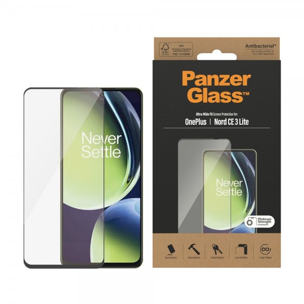 PanzerGlass OnePlus Nord CE 3 Lite 5G Skærmbeskyttelse Ultra-Wide Fit
