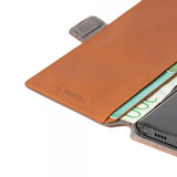 Krusell Samsung Galaxy S22 Ultra Cover Leather PhoneWallet Cognac