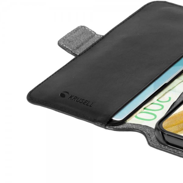 Krusell Samsung Galaxy S22 Plus Cover Læder PhoneWallet Sort
