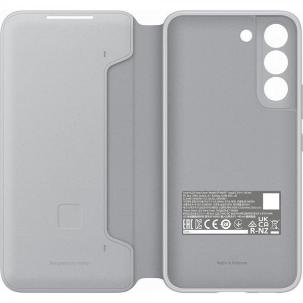 Samsung Original Galaxy S22 Plus Cover Smart LED View Cover Light Gray