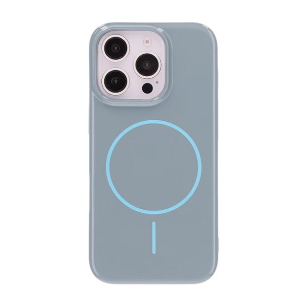iPhone 16 Pro Cover TPU MagSafe Blank Blå