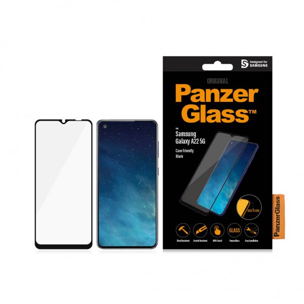 PanzerGlass Samsung Galaxy A22 5G Skærmbeskyttelse CaseFriendly
