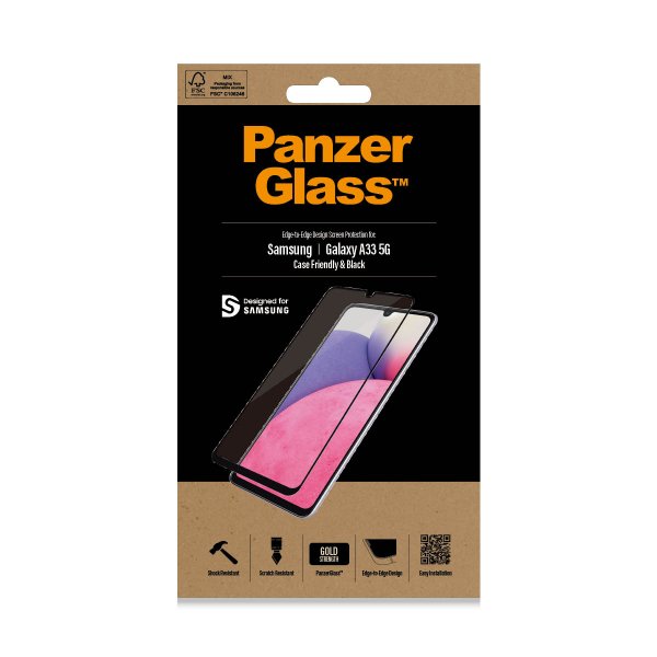 PanzerGlass Samsung Galaxy A33 5G Skærmbeskyttelse CaseFriendly