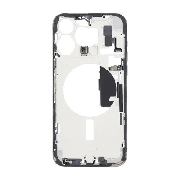Mellemramme med smådele til iPhone 15 Pro Max - Hvid Titanium OEM