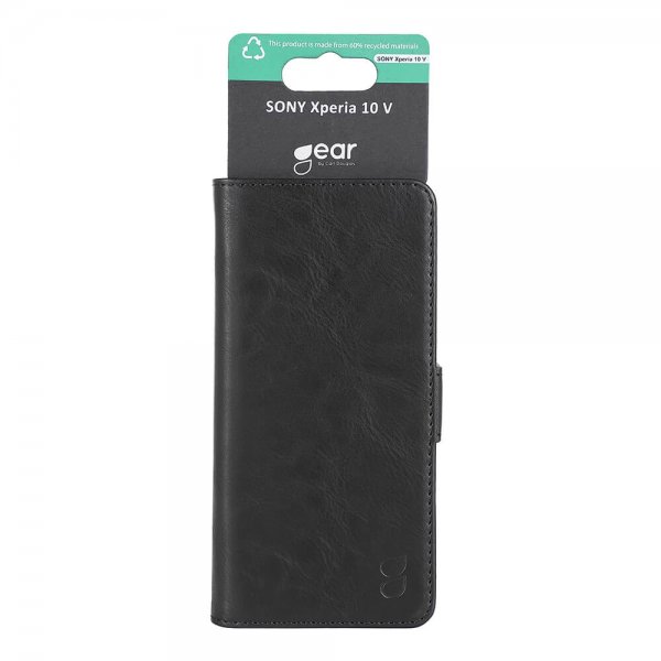 Gear Sony Xperia 10 V Cover med Kortrum Sort