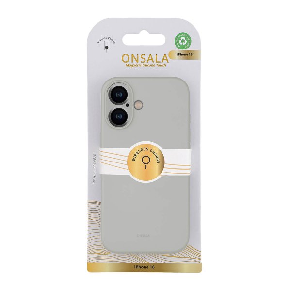 Onsala iPhone 16 Cover Silikonefølelse Concrete