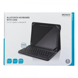 Deltaco Etui med Tastatur Universal 10" Tablets Nordisk Sort