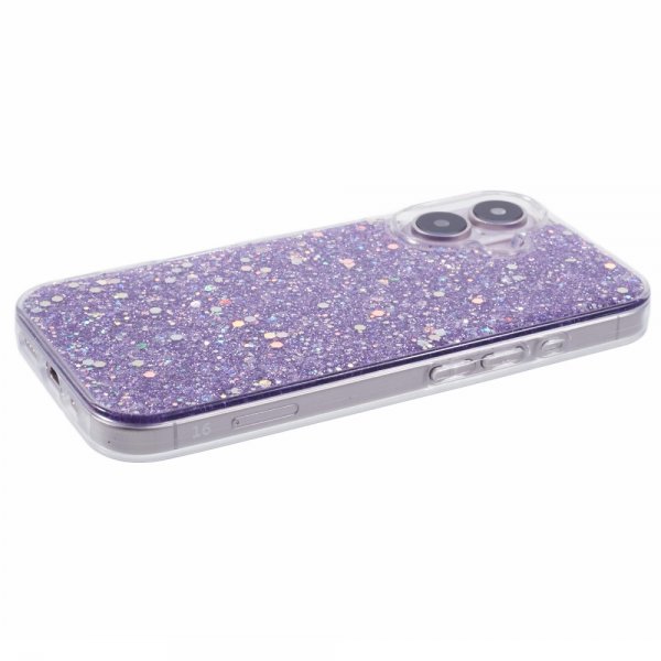 Nordic Covers iPhone 16 Cover Sparkle Series Lilla Lilla