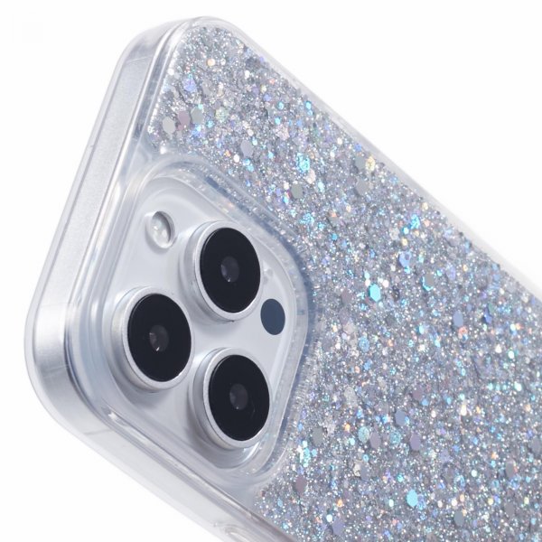 Nordic Covers iPhone 16 Pro Cover Sparkle Series Stardust Silver