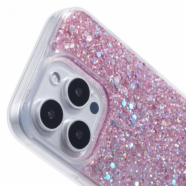 Nordic Covers iPhone 16 Pro Max Cover Sparkle Series Blossom Pink