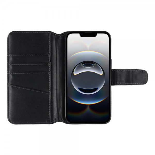 Nordic Covers iPhone 16./17. Etui Essential Læder Raven Black