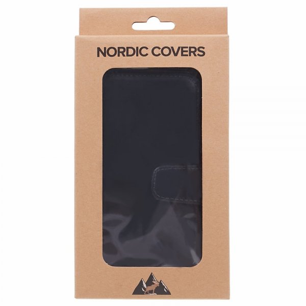 Nordic Covers iPhone 16./17. Etui Essential Læder Raven Black