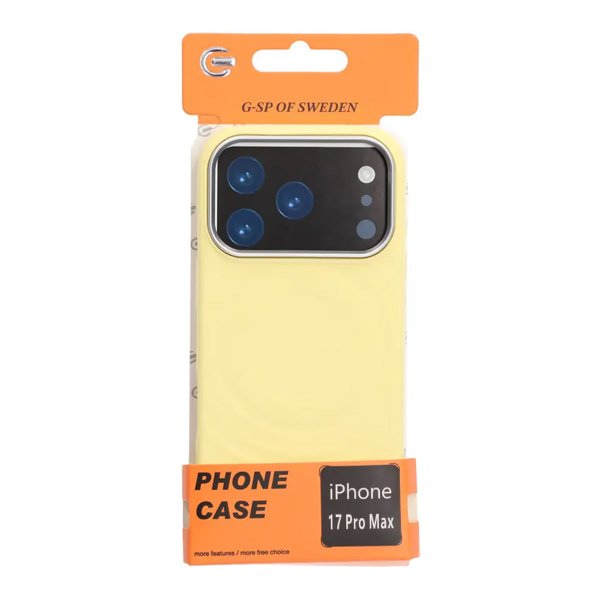 iPhone 17 Pro Max Cover Silikone MagSafe Gul