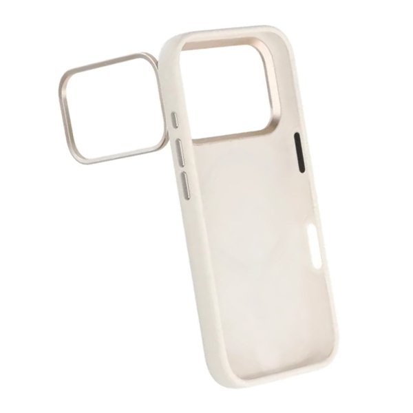iPhone 17 Pro Cover Silikone MagSafe Stativ Hvid