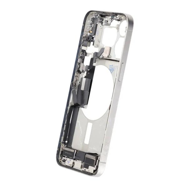 Mellemramme med smådele til iPhone 15 Pro Max - Hvid Titanium OEM