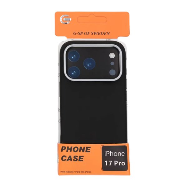 iPhone 17 Pro Cover Silikone MagSafe Stativ Sort
