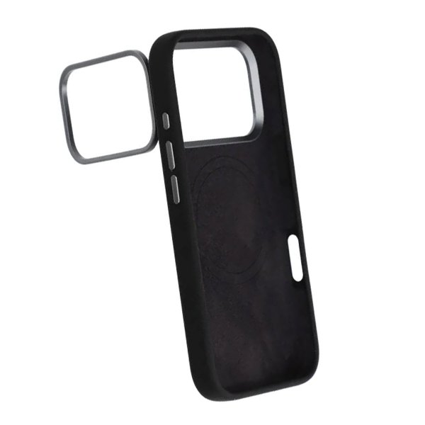 iPhone 17 Pro Max Cover Silikone MagSafe Stativ Sort