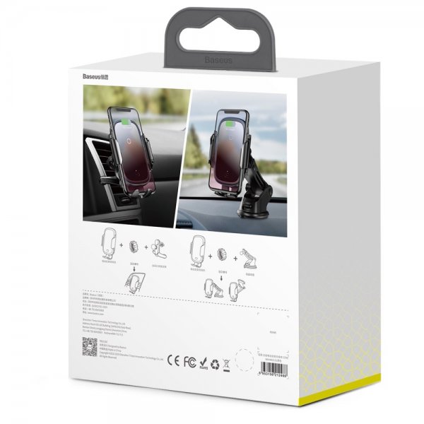 Baseus Bilholder Light Electric Holder Trådløs Oplader