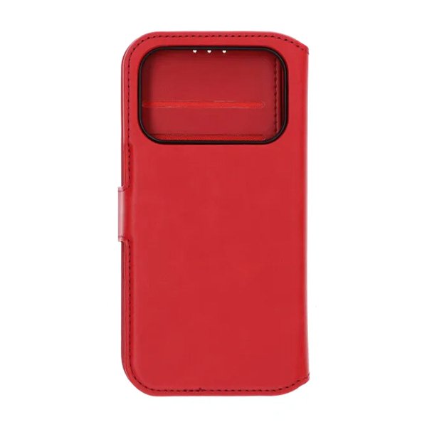 Rvelon iPhone 17 Pro Etui 4 Kortlommer Aftageligt Cover Rød