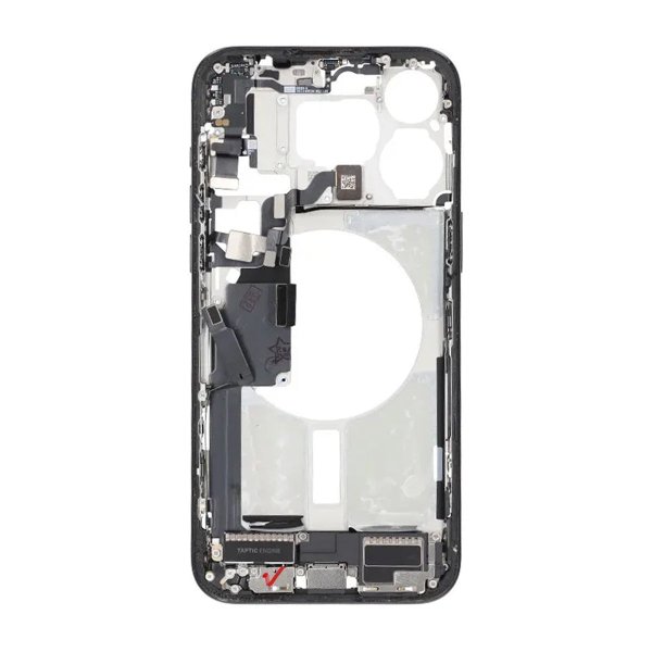 Midterramme med smådele til iPhone 15 Pro Max - Sort Titanium OEM
