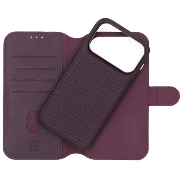 Rvelon iPhone 17 Pro Max Cover 4 Kortrum Aftagelig Skal Lilla