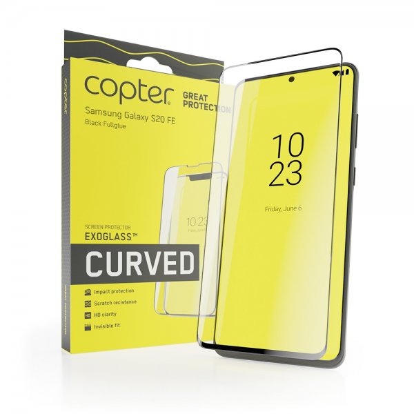 Copter Samsung Galaxy S20 FE Skærmbeskyttelse Exoglass Curved
