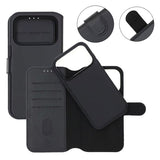 Rvelon iPhone 17 Pro Etui 4 Kortlommer Aftageligt Cover Sort
