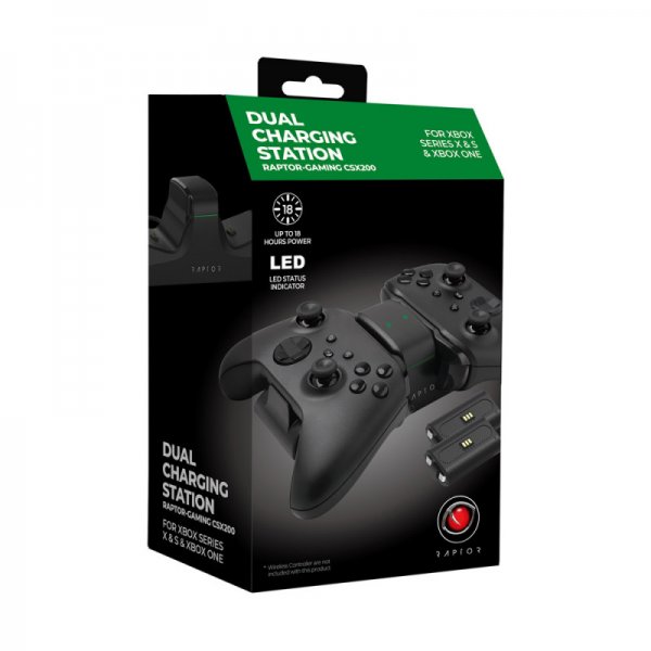 Raptor Dual-ladestation til Xbox One