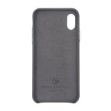 iPhone X/iPhone Xs Cover Læder Grå