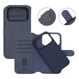 Rvelon iPhone 17 Pro Max Etui 4 Kortlommer Aftageligt Cover Blå