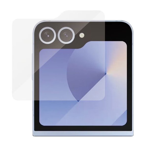 Samsung Galaxy Z Flip 7 FE Skærmbeskyttelse Hærdet Glas Aluminium ramme