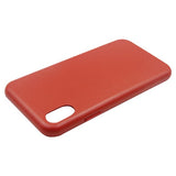 iPhone X/iPhone Xs Cover Læder Rød