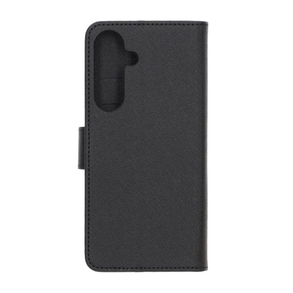 Samsung Galaxy S25 FE Cover med Kortlomme og Stativfunktion Sort