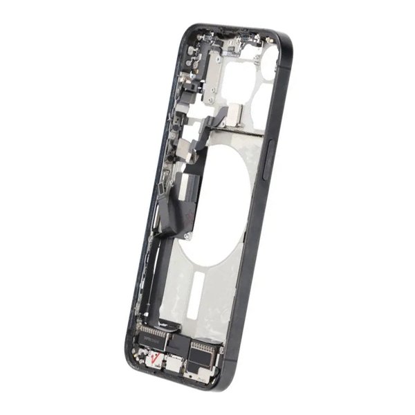Midterramme med smådele til iPhone 15 Pro Max - Sort Titanium OEM
