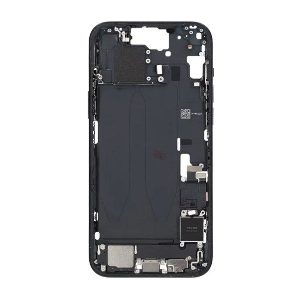 Mellemramme med smådele til iPhone 15 Plus - Sort OEM