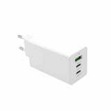 Fixed GaN rejseoplader USB-A & 2xUSB-C 65W