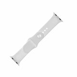 Fixed Apple Watch 44/45/46mm/Apple Watch Ultra Armbånd Silikonerem Hvid