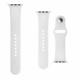 Fixed Apple Watch 44/45/46mm/Apple Watch Ultra Armbånd Silikonerem Hvid