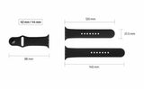 Fixed Apple Watch 44/45/46mm/Apple Watch Ultra Armbånd Silikonerem Hvid