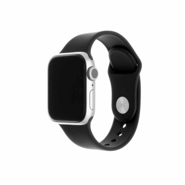 Fastmonteret Apple Watch 44/45/46mm/Apple Watch Ultra Armbånd Silikone Rem Sort