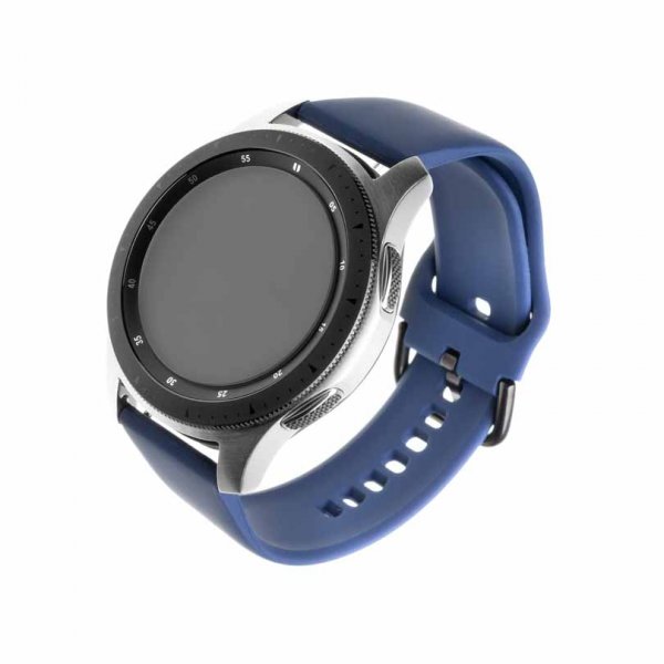 Fast Samsung Galaxy Watch 22mm Armbånd Silikone Rem Blå