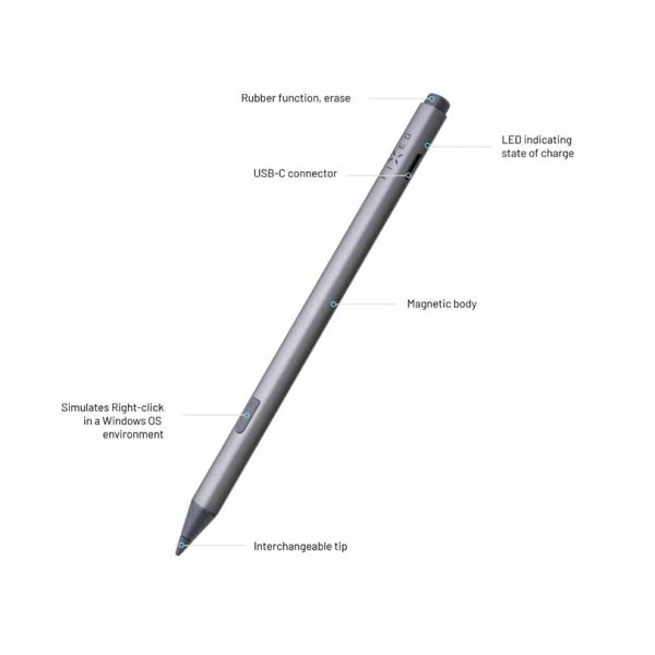 Fast grafit aktiv styluspen til Surface