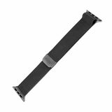 Fast Apple Watch 44/45/46mm/Apple Watch Ultra Armbånd Mesh Rem Sort