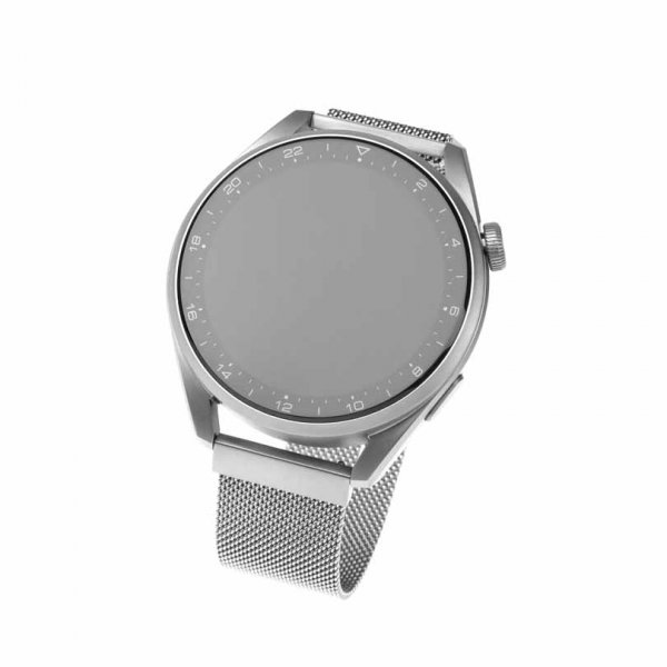 Fixed Samsung Galaxy Watch 22 mm Armbånd Mesh Strap Sølv