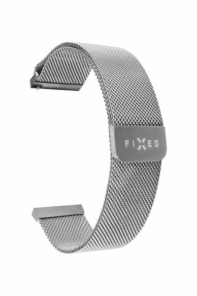 Fixed Samsung Galaxy Watch 22 mm Armbånd Mesh Strap Sølv