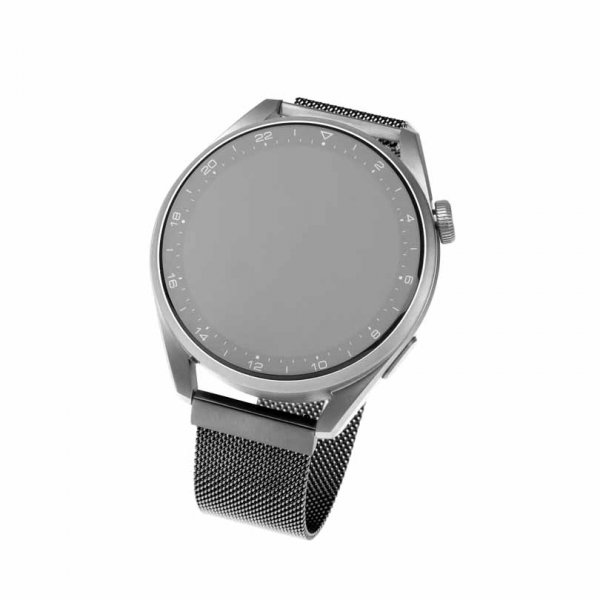 Fast Samsung Galaxy Watch 22mm Armbånd Mesh Rem Sort