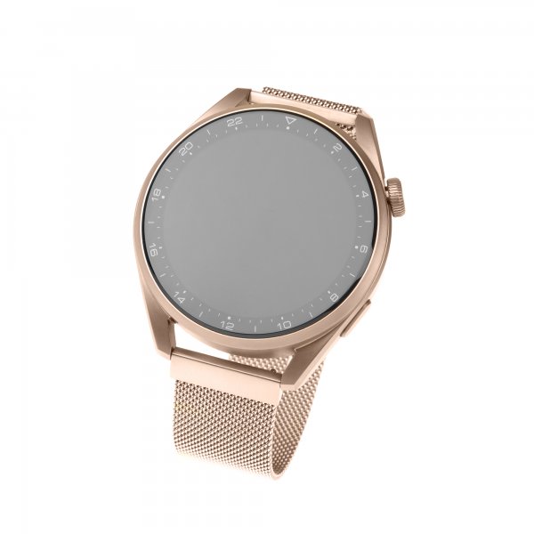 Fixed Samsung Galaxy Watch 22mm Armbånd Mesh Rem Rosaguld