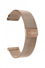 Fixed Samsung Galaxy Watch 22mm Armbånd Mesh Rem Rosaguld
