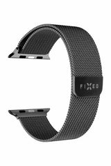 Fast Apple Watch 38/40/41/42mm Armbånd Mesh Rem Sort