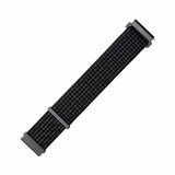 Fast Samsung Galaxy Watch 20 mm Armbånd Nylonrem Reflekterende Sort